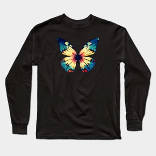 Tie-Dye Butterfly Long Sleeve T-Shirt